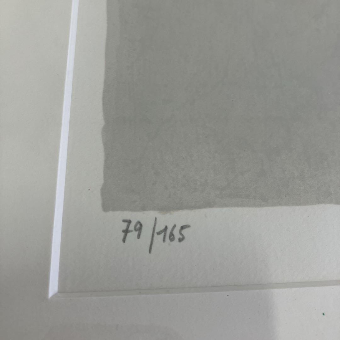 ベルナール・カトランの絵画　リトグラフ　直筆サイン入り