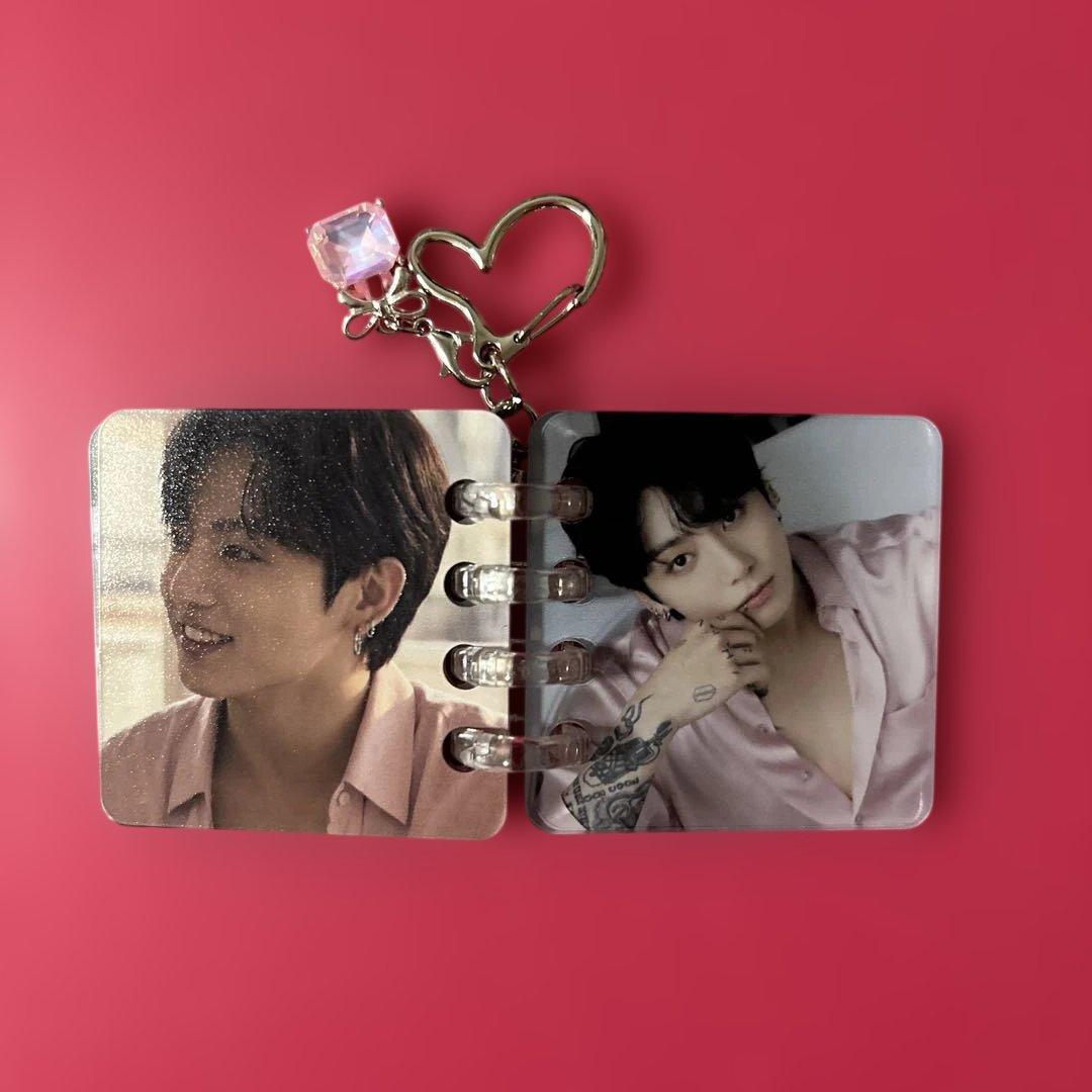 BTS Jungkook ケース・ハート型アクリルフォトブロック