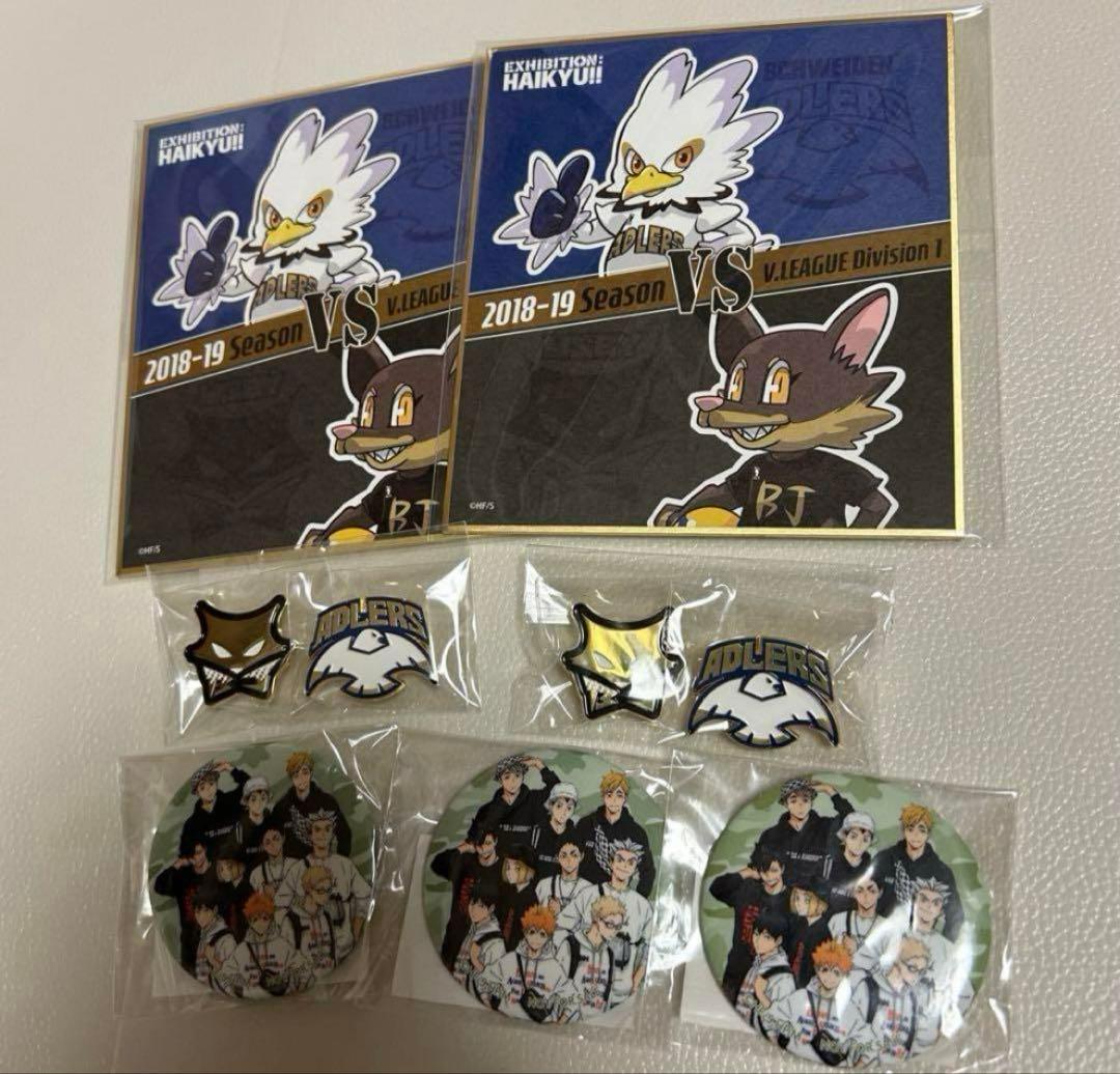 ハイキュー　Vリーグ　限定　コースター　缶バッジ　色紙　ピンズ