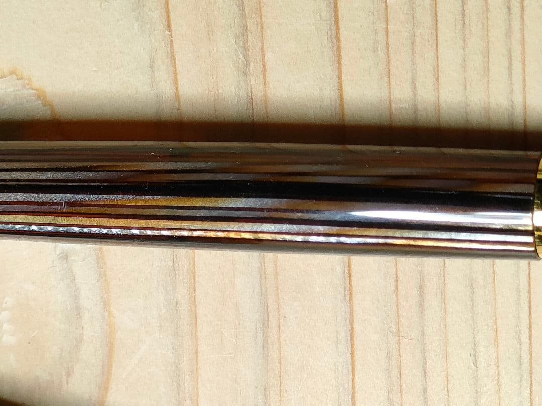 Pelikan M400 brown-stripes EF-nib 茶縞　極細字