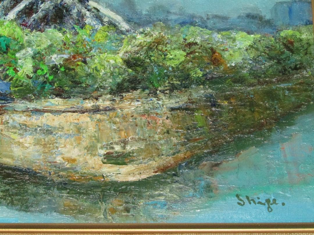 【高階重紀　ノートルダム寺院　肉筆額装】愛媛の洋画家