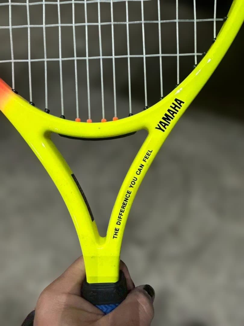 売切り レア品 蛍光黄緑？黄色？　YAMAHA EX-110 硬式テニスラケット