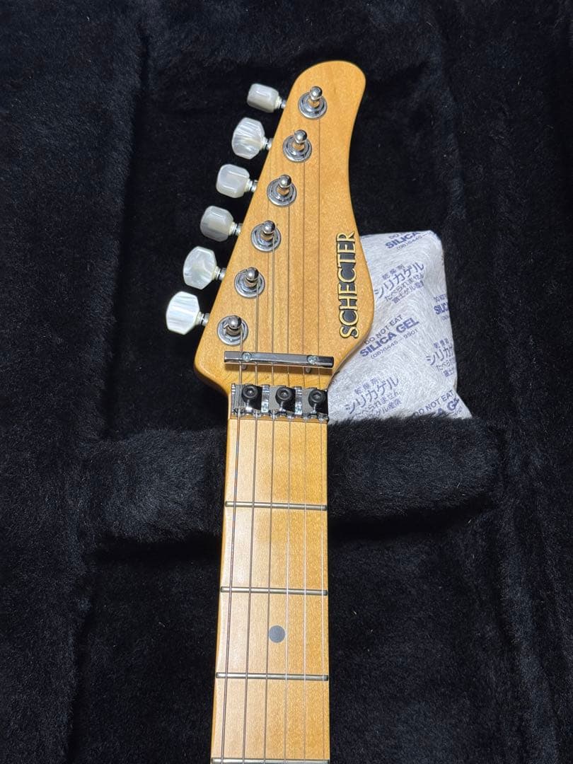 ギター SCHECTER EX-V CTM/FRT BKAQ