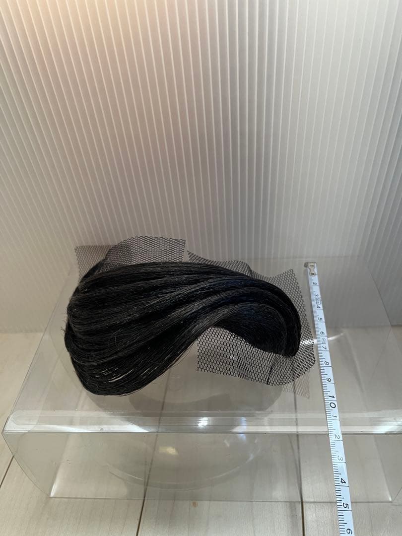 社交ダンス　前髪オーナメント　左分け右流れ　5連　自然色　多美咲