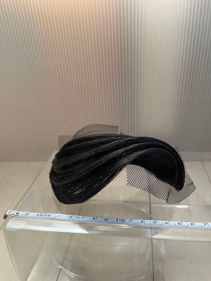 社交ダンス　前髪オーナメント　左分け右流れ　5連　自然色　多美咲