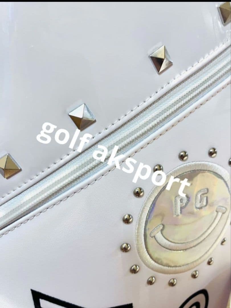 現品限●即発送対応●キャスター付き パーリゲーツキャディバッグ　ホワイト