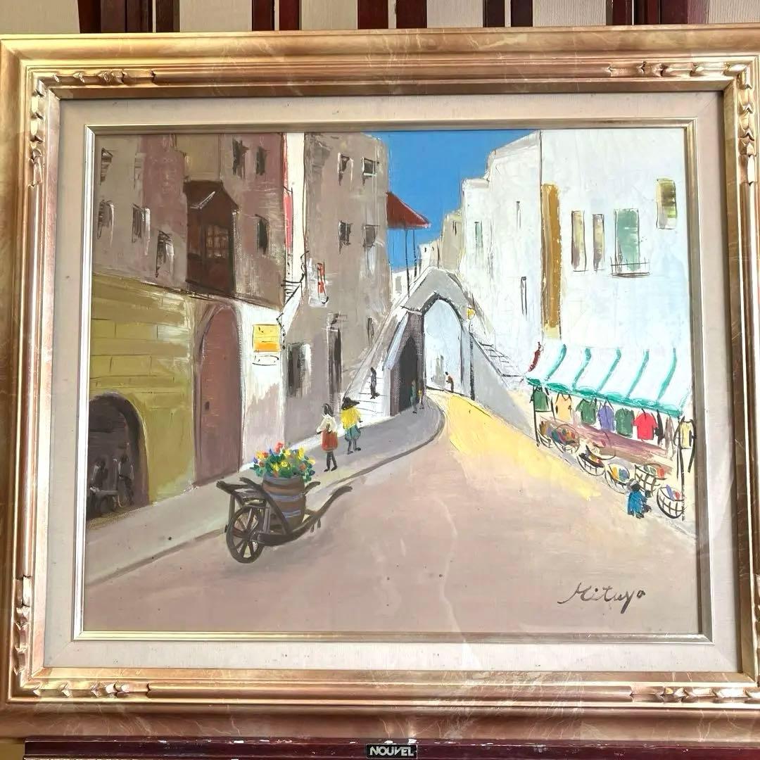 油絵　F8 フランス　⑧ 額入り