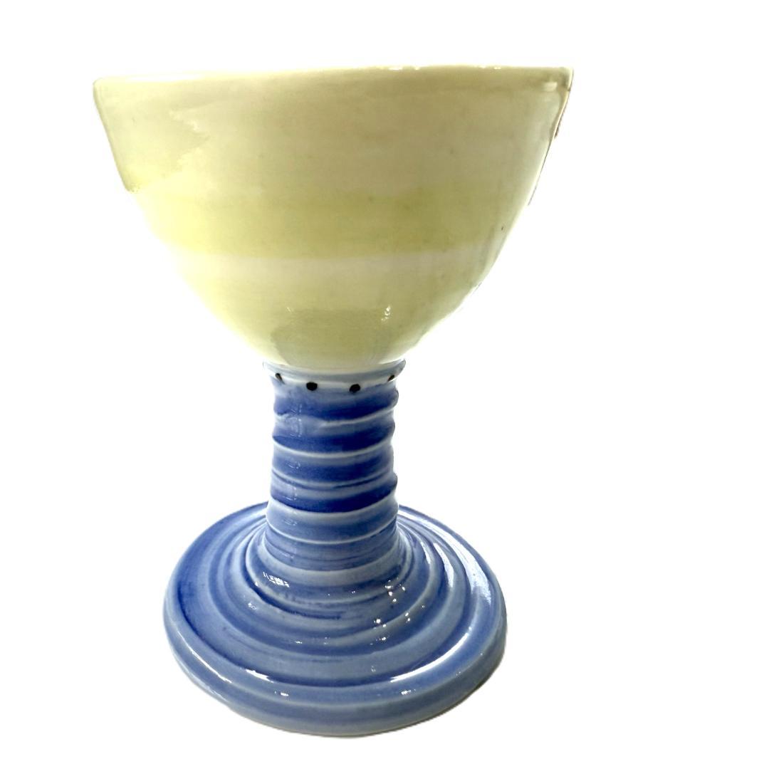 デンマークの作家物　陶器製カクテルグラス、小ゴブレット 5個セット