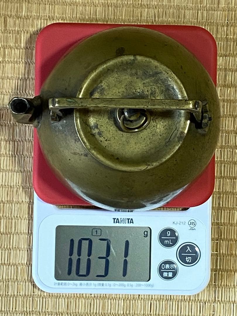 ♦中国清時代 真鍮製 薬鑵 薬缶 酒缶 茶器やかん 銅器銅製 珍物 古美術骨董品