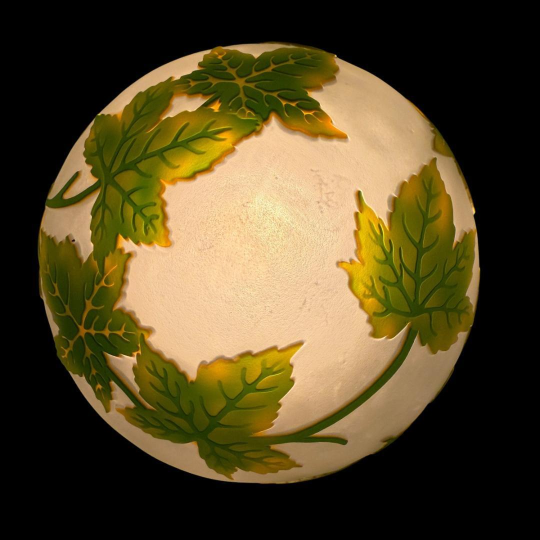 高さ37㎝【希少】エミールガレ風　レプリカ　ランプ　卓上照明