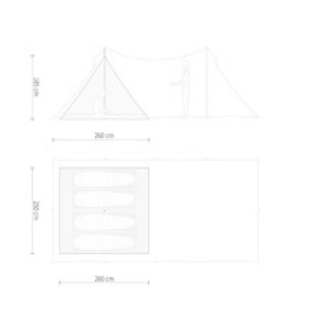 Pre Tents プレテント Bealock Black　インナーテント