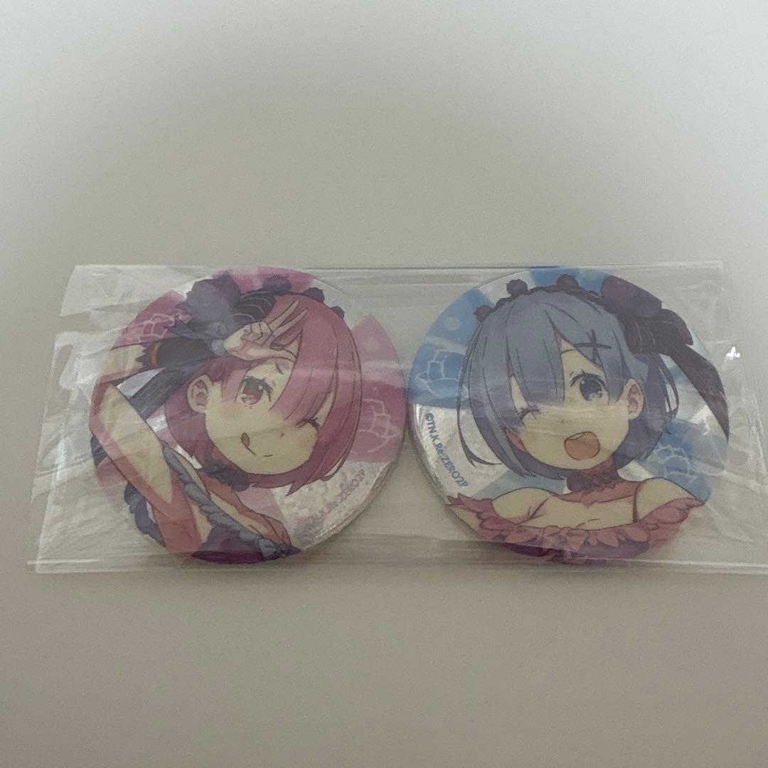 Re:ゼロから始める異世界生活　缶バッジ　ラムとレムの誕生日生活2021