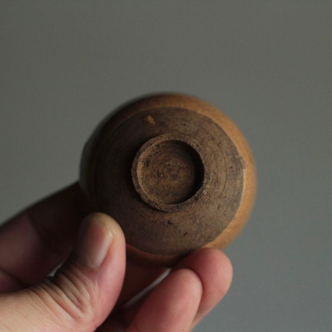 びわ色 盃 ぐい呑み ちょこ 古美術 古道具 アンティーク