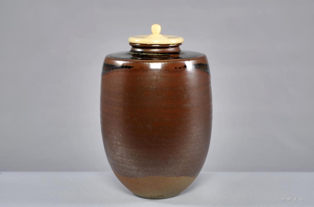 十二代 高取八山 高取茶入 共箱 茶道具