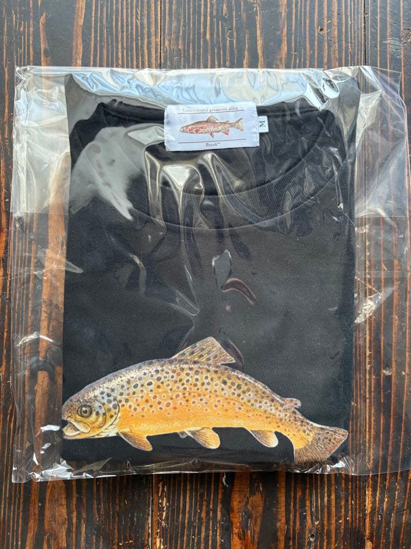 Brookカーブフィッシュ Tシャツ Mサイズ 黒