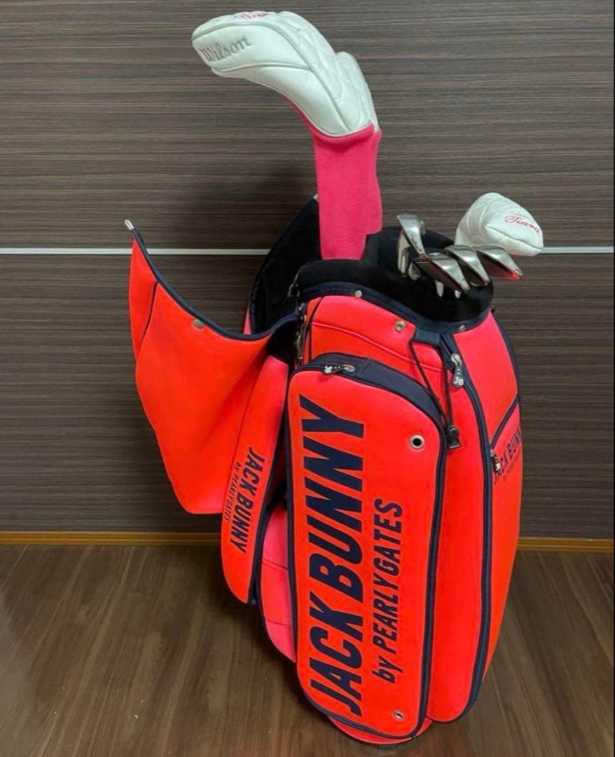 JACK BUNNYジャックバニー　キャディバック♡美品！完売！オレンジピンク