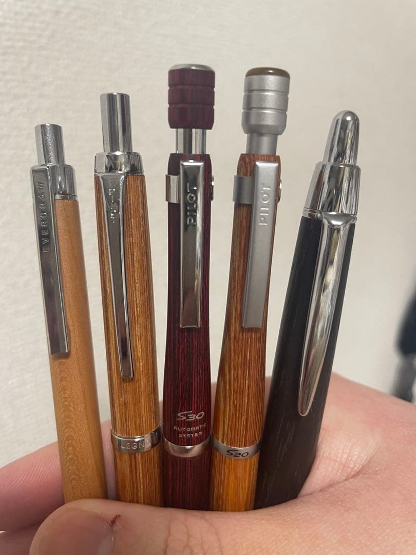 全て美品！木軸シャープペン0.5mm 5本まとめ売り