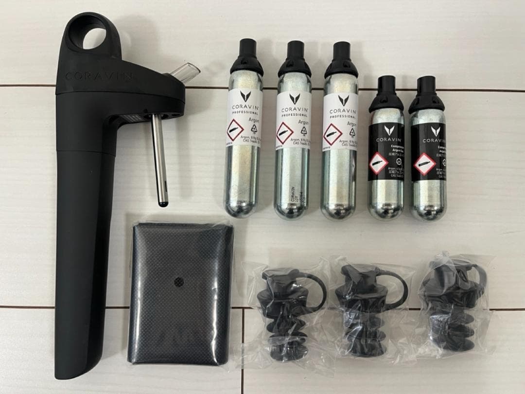 CORAVIN コラヴァンピボットPro + ガスカプセル 5本 3個ストッパー