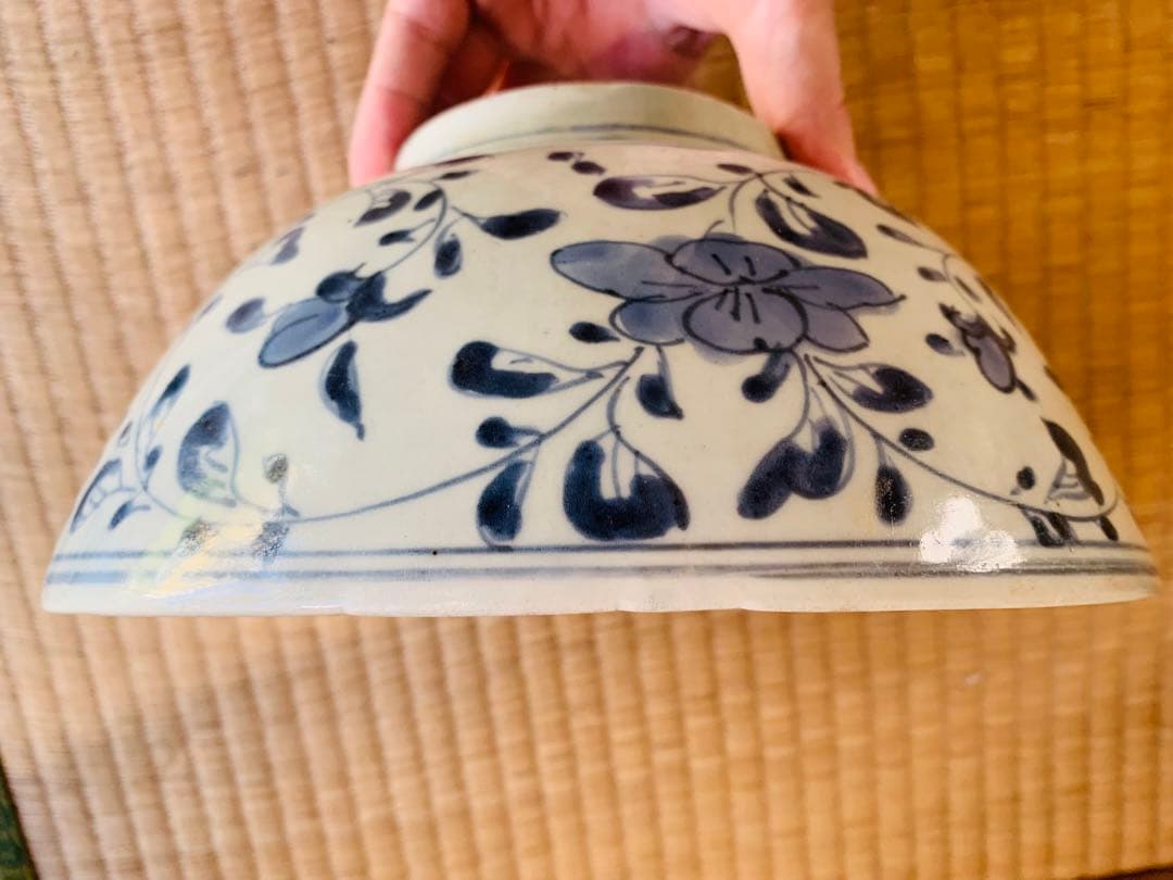 中国明時代末期清時代早期染付大碗