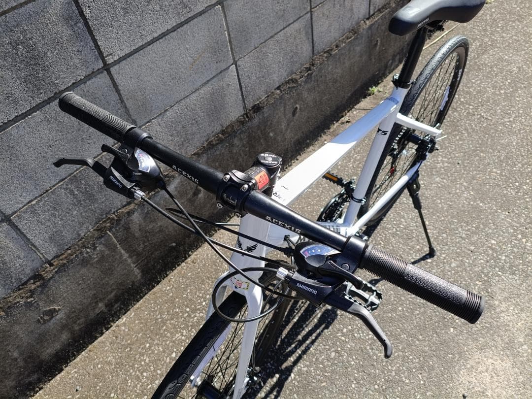 値下げ中！ACEXISクロスバイク シマノ21段変速 700×32C White