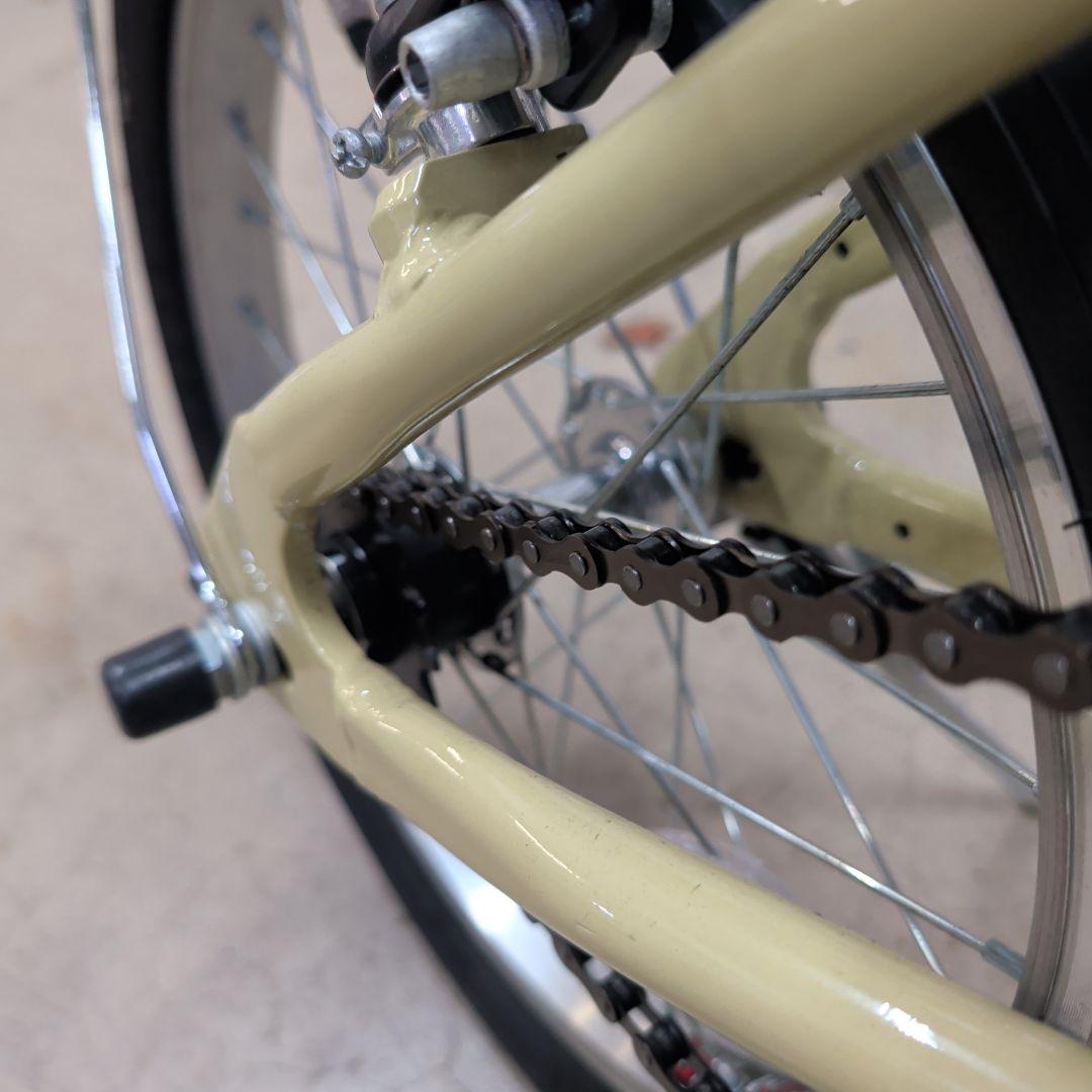 CAPTAIN STAG 折りたたみ自転車 ベージュ