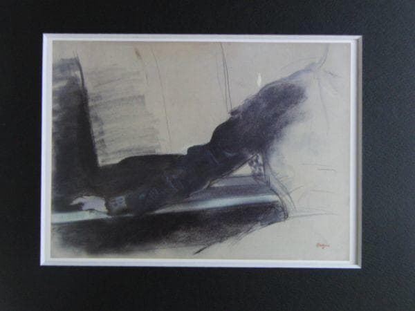 エドガー・ドガ、≪ピアノの前のカミュ夫人≫のための習作（右手）、希少な画集より