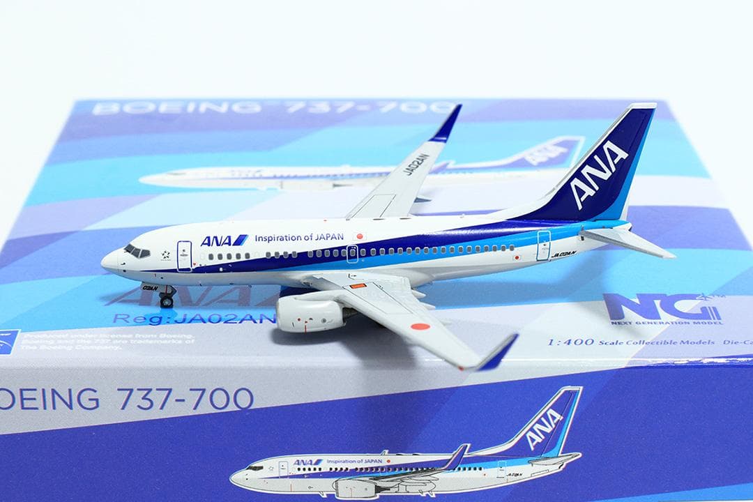 航空機・ヘリコプター NG Models 1/400 ANA B737-700 JA02AN