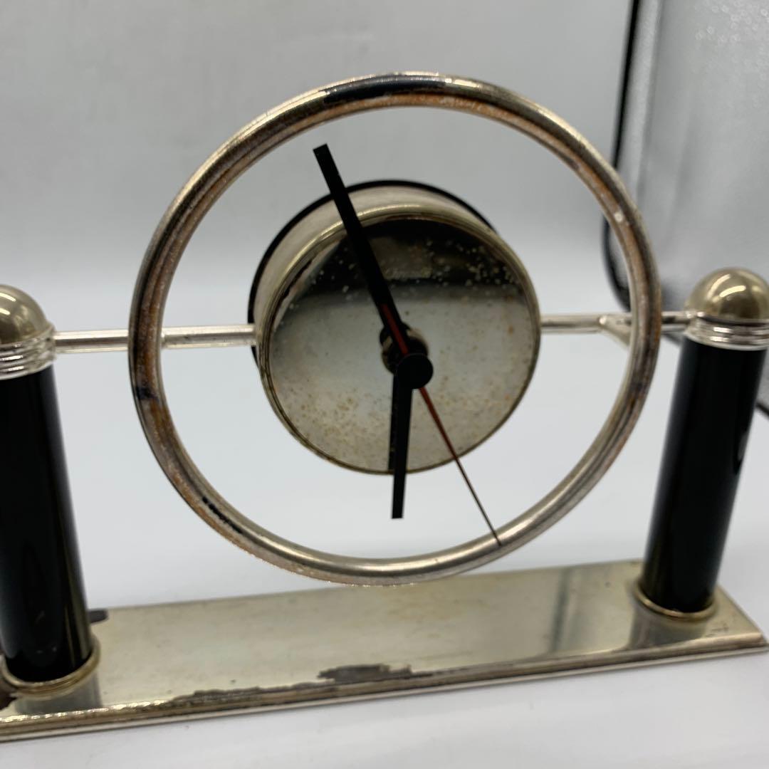 クリストフル 卓上時計 キャンドルスタンド セット 稼働品