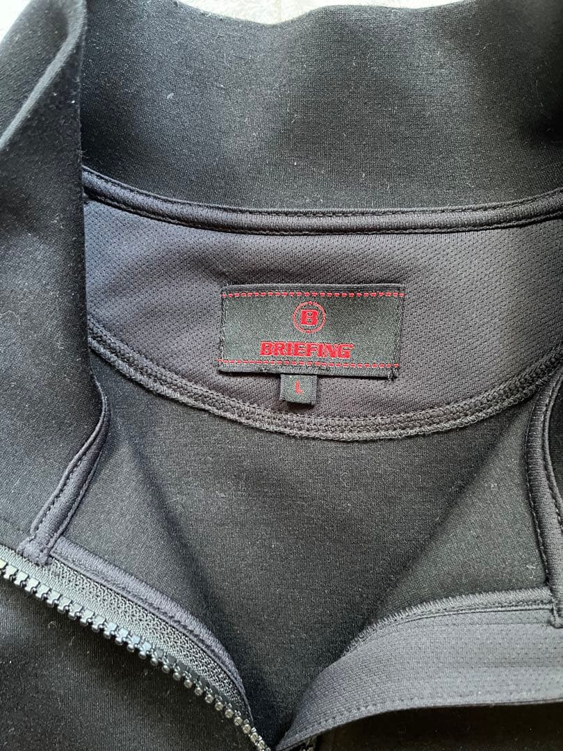 ブリーフィング　ブラックジップアップジャケットL