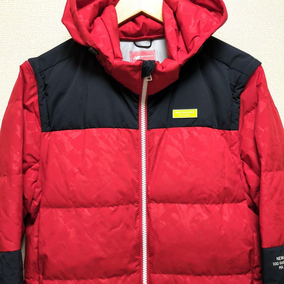 NEW BALANCE ニューバランス ダウンジャケット 4WAY 赤 L