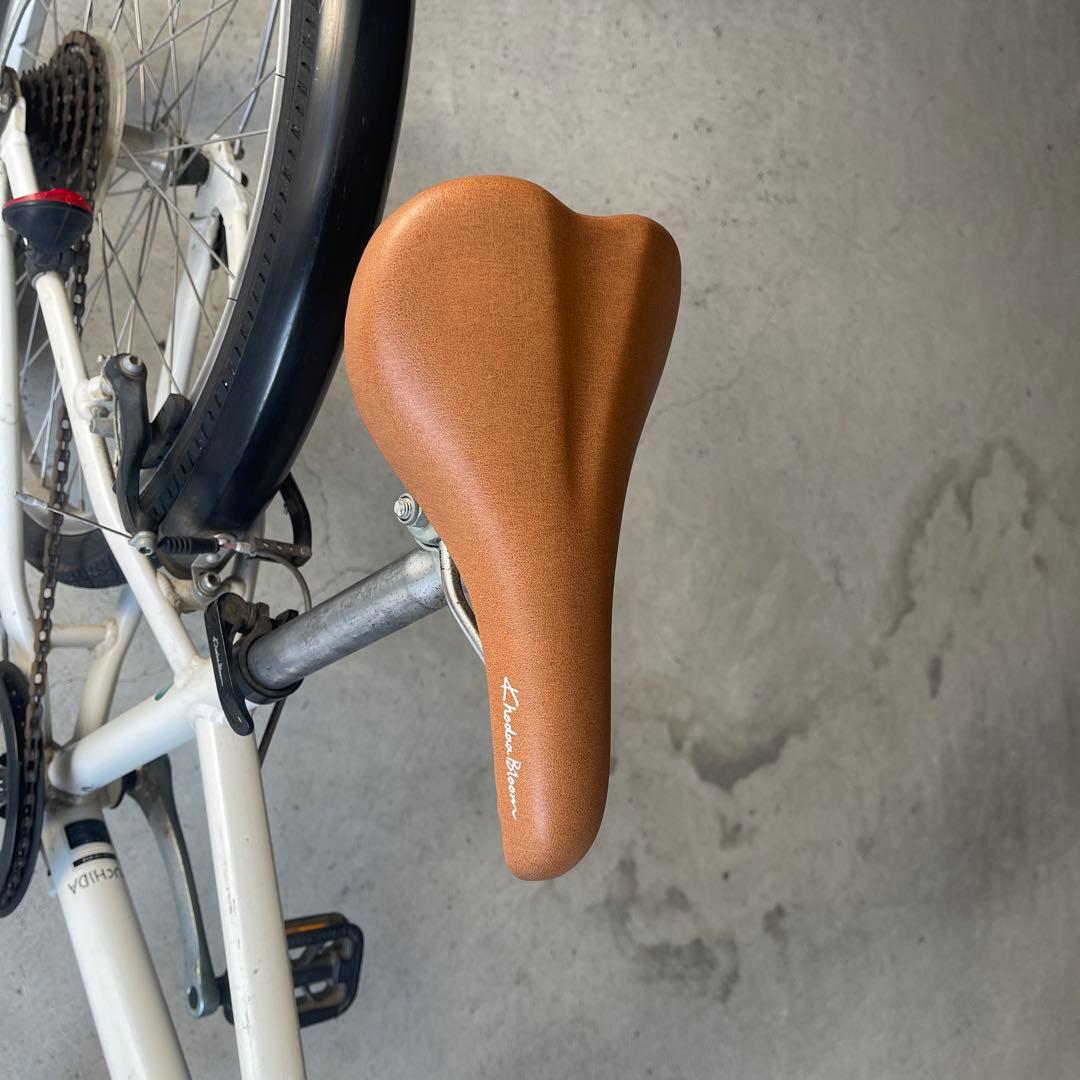 子供用自転車 KhodaaBloom ホワイト ブラウンサドル