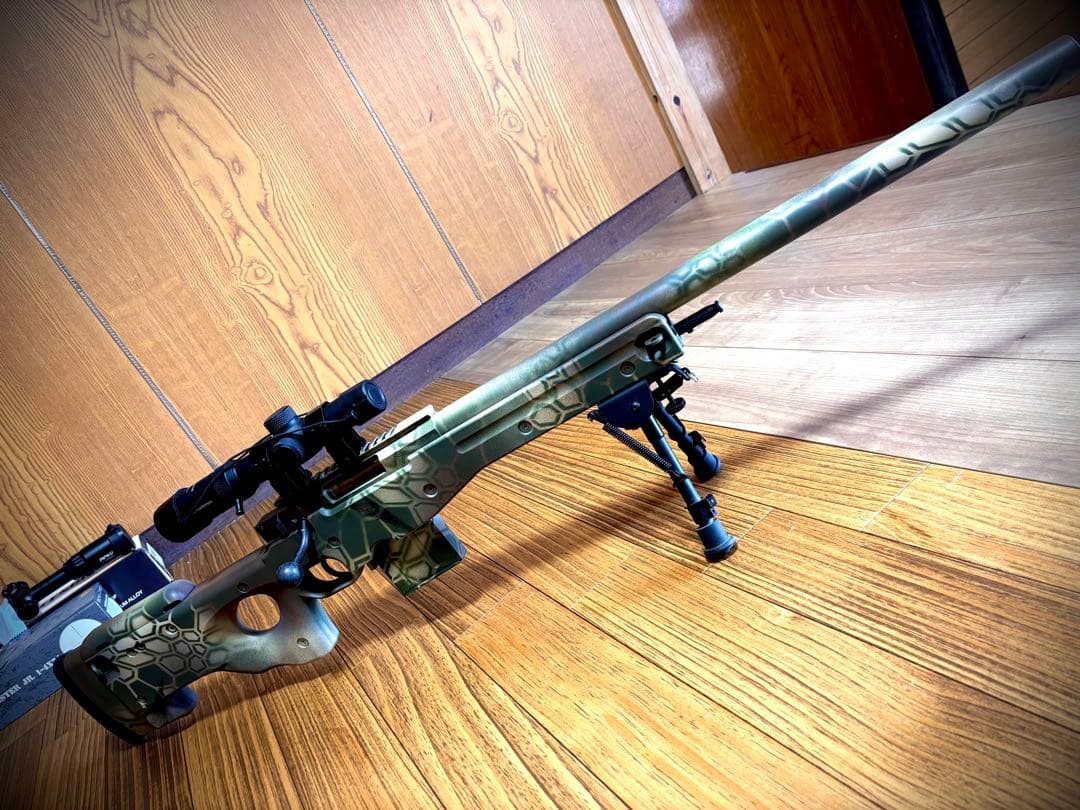 み*き様 東京マルイ　L96 AWS 迷彩カスタム　スナイパーセット
