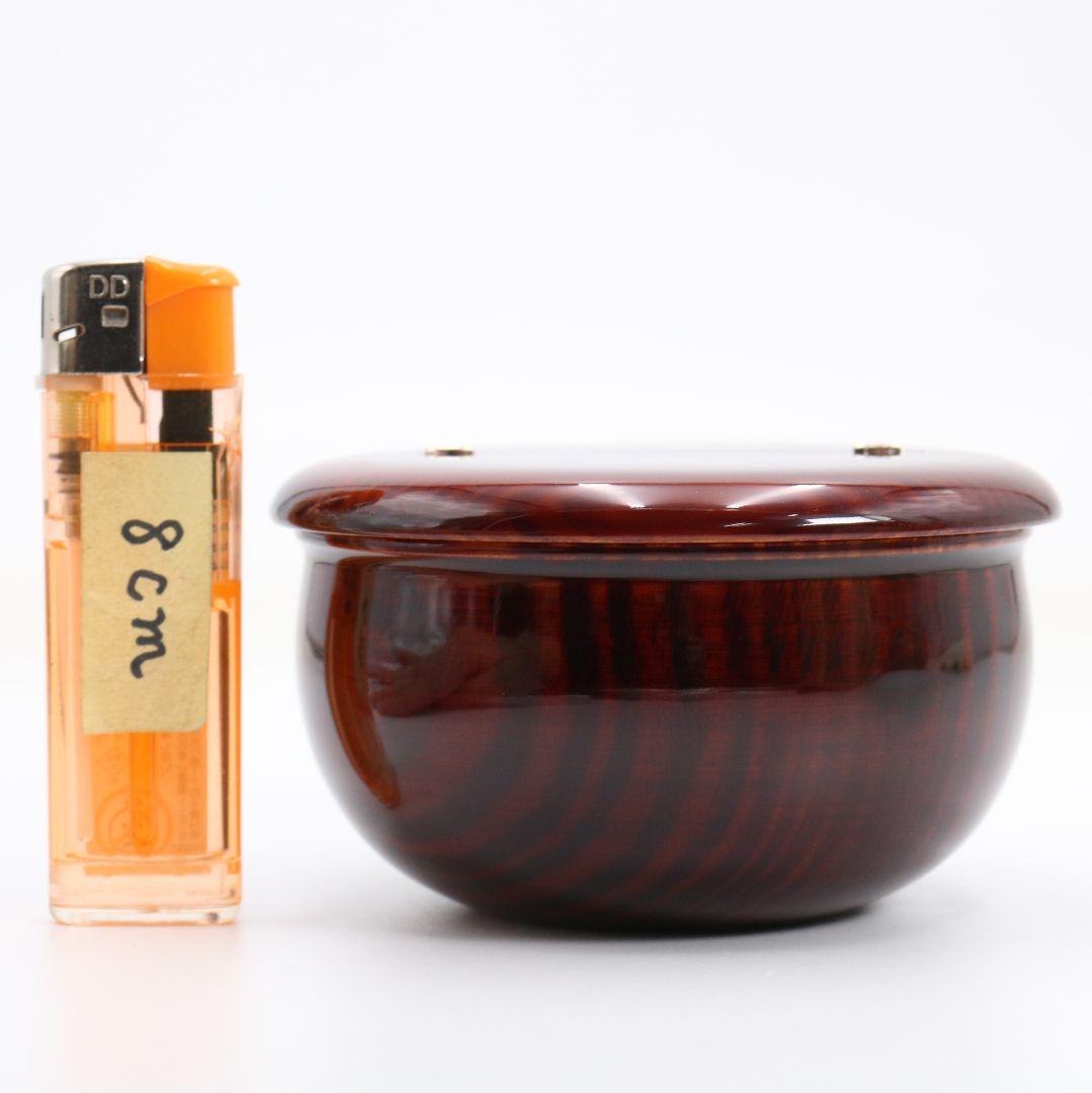 中谷秀斉作 覚々斎好写 老松 薄茶器 壷々青海波仕覆 茶道具　V942　T1