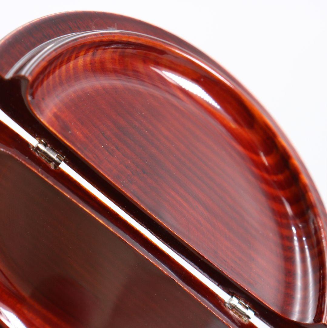 中谷秀斉作 覚々斎好写 老松 薄茶器 壷々青海波仕覆 茶道具　V942　T1