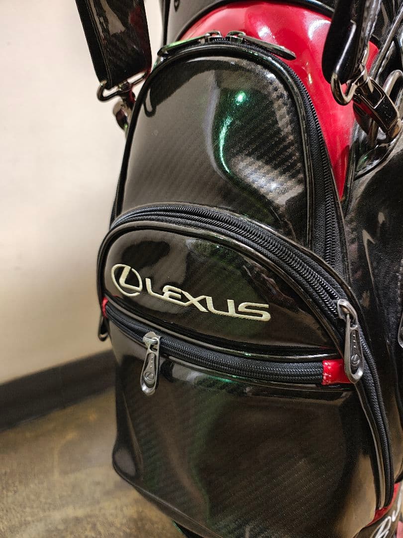 Lexus キャディバッグ ブラック/レッド