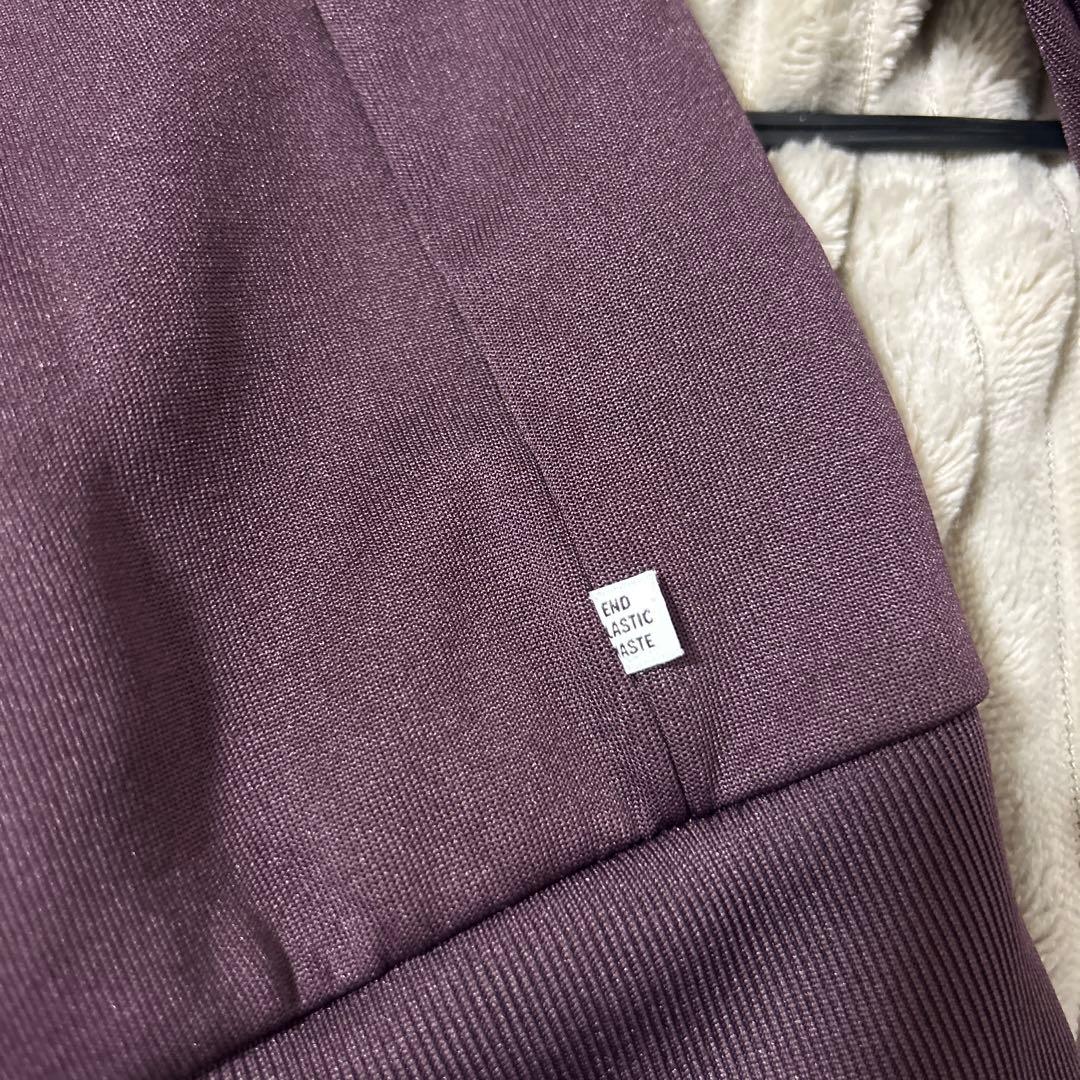 adidas 3ストライプ ジャージジャケット L ダークパープル