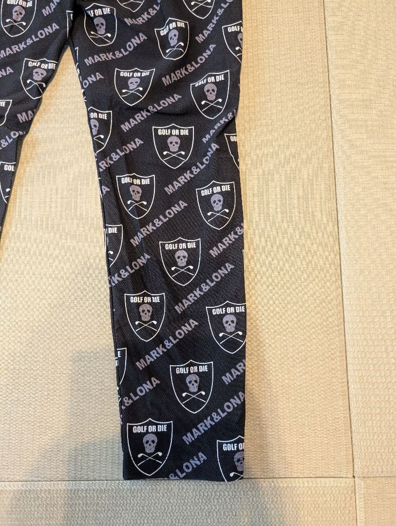 マークアンドロナ MARK&LONA ゴルフパンツ スカルデザイン
