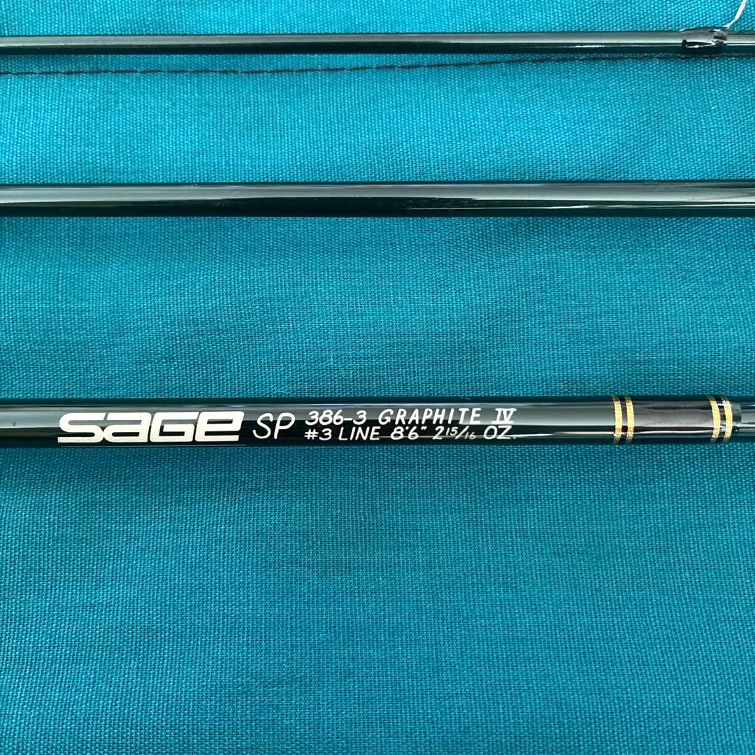 SAGE セージ　フライロッド　SP 386-3 GRAPHITE Ⅳ中古品