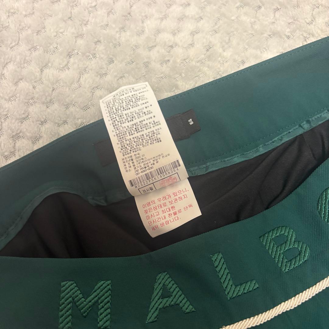 ゴルフウェア マルボンゴルフ アシンメトリー プリーツスカート 64 グリーン