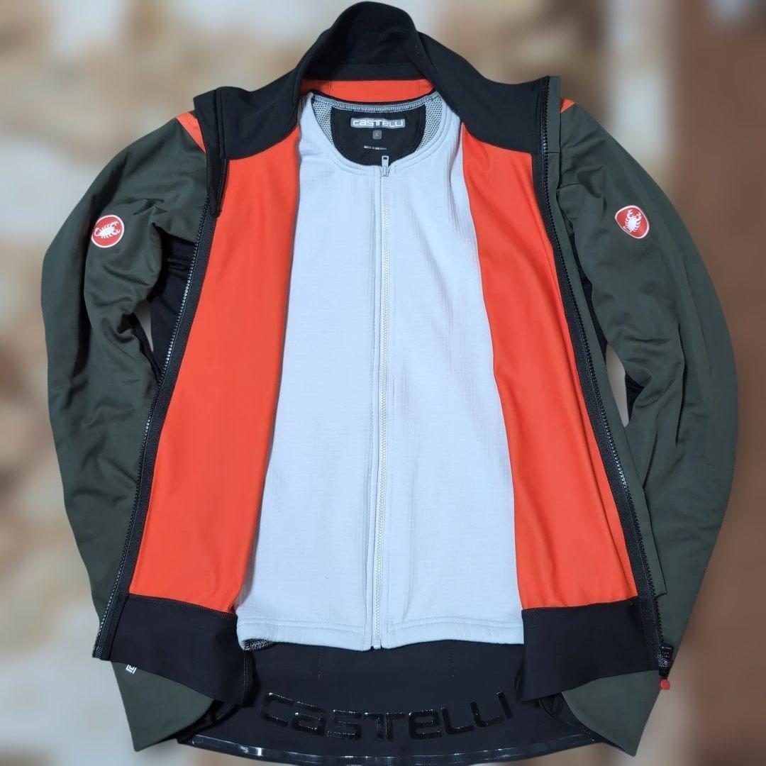 Castelli カステリAlfaROS2 ジャケット L オリーブグリーン