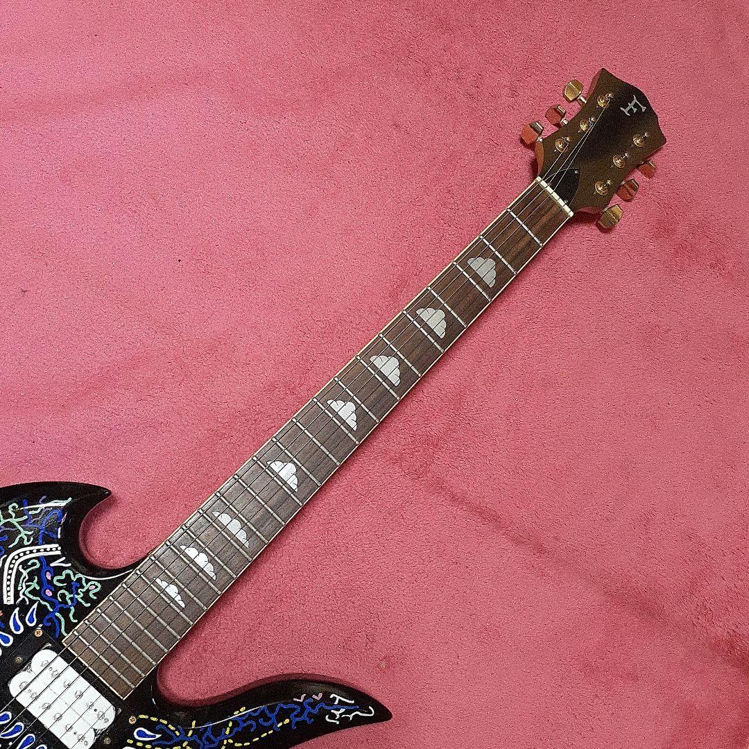 【良・美品】目玉ペイント・hideモデル。モッキンバードエレキギター。