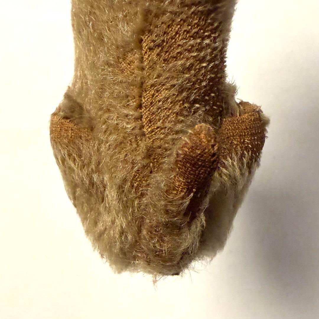 Steiffシュタイフ \"DOG\"（小）100年経ったアンティークのぬいぐるみ