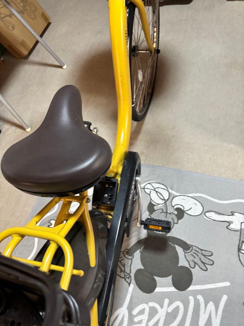 引き取り希望　電動自転車　イエロー