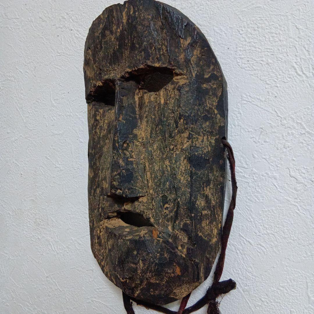 ネパール 呪物 シャーマンマスク 仮面 シェルパ族 タマン族 民間信仰 木彫