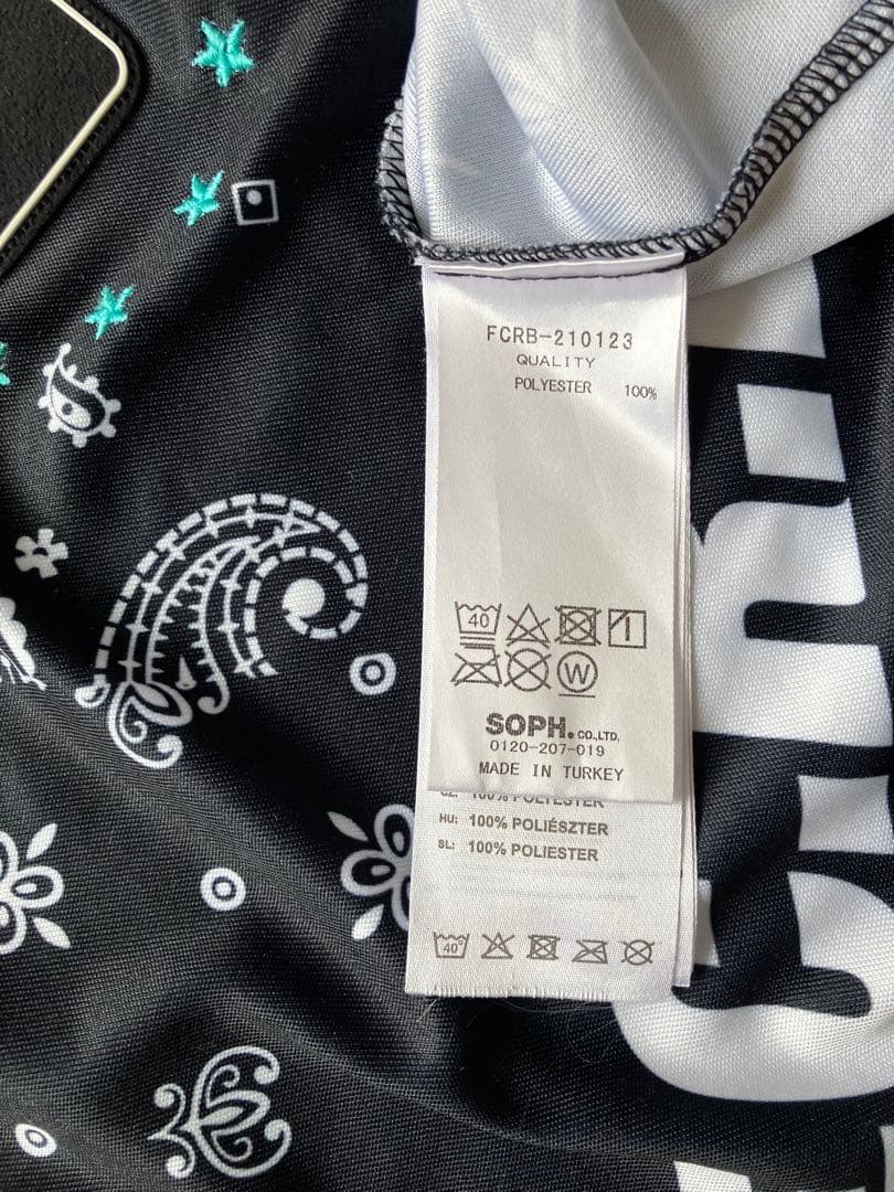 F.C.R.B. × MEYBA ゲーム シャツ バンダナ ペイズリー XL