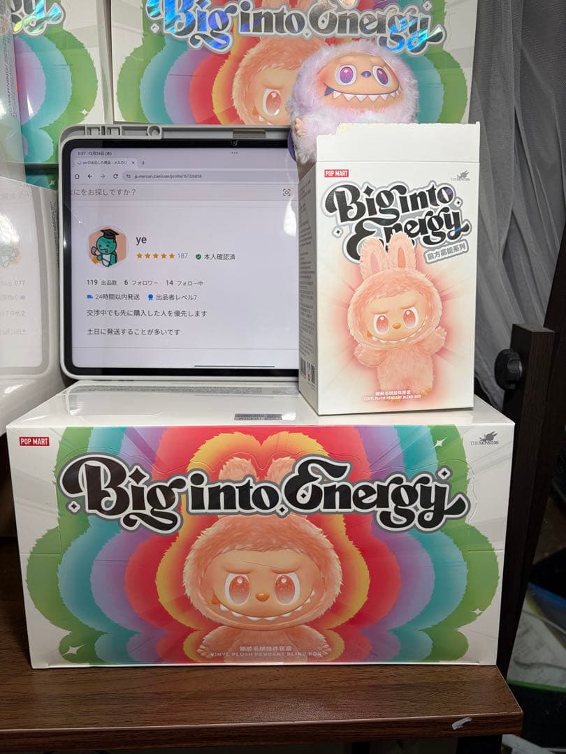 【正規品・未開封】 Labubu Big into Energy 3箱 ラブブ