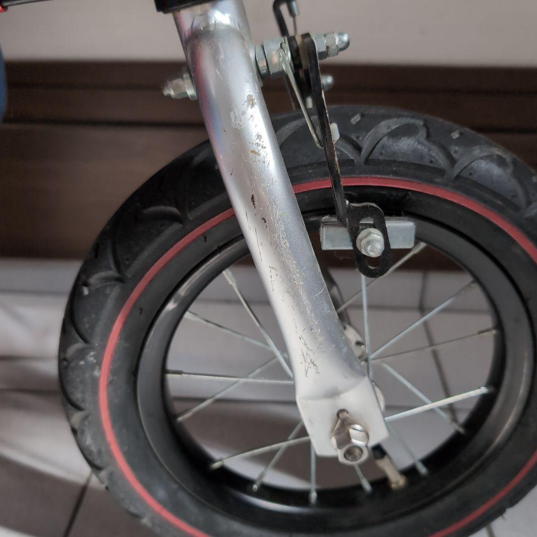 初代へんしんバイク キッズバイク　レッド　スタンド付き ビタミンファクトリー