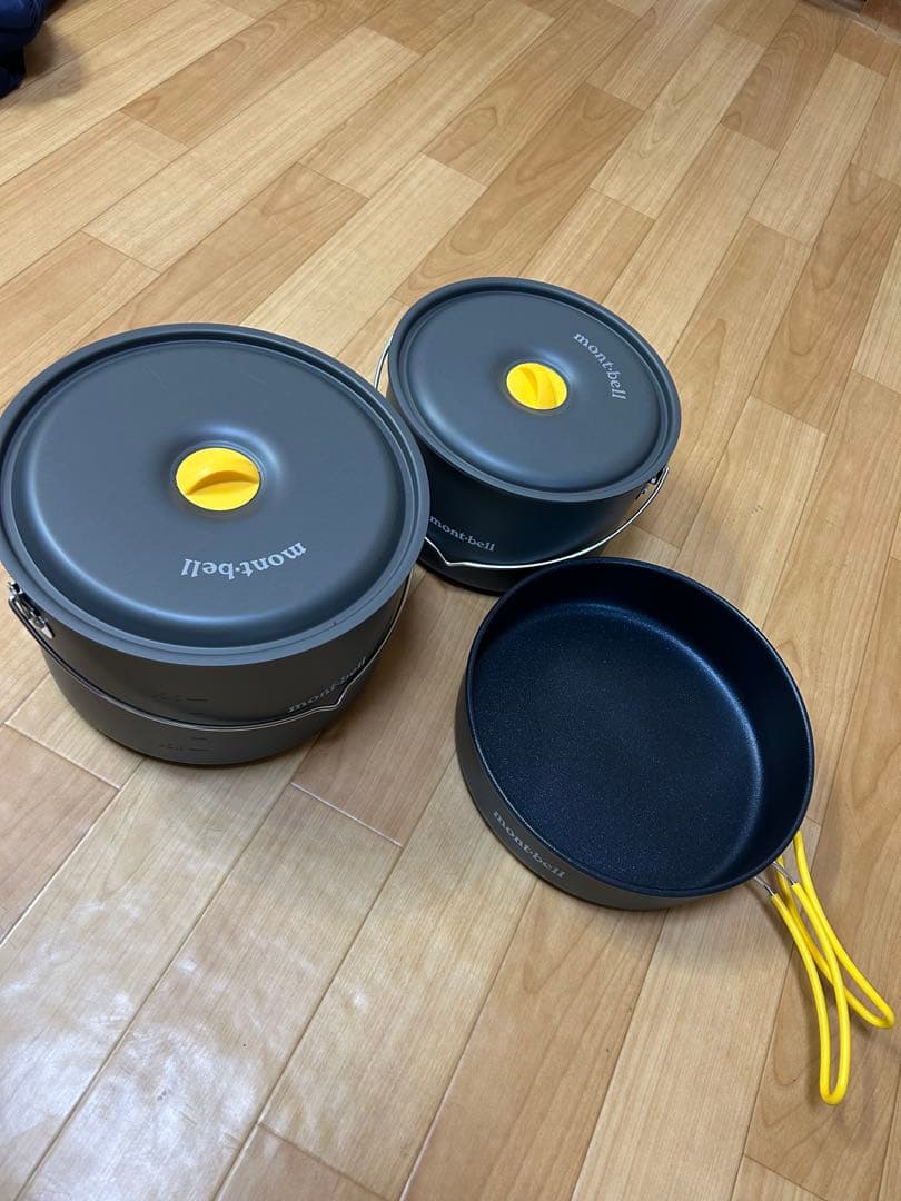 モンベル クッカーセット 3点セット グレー