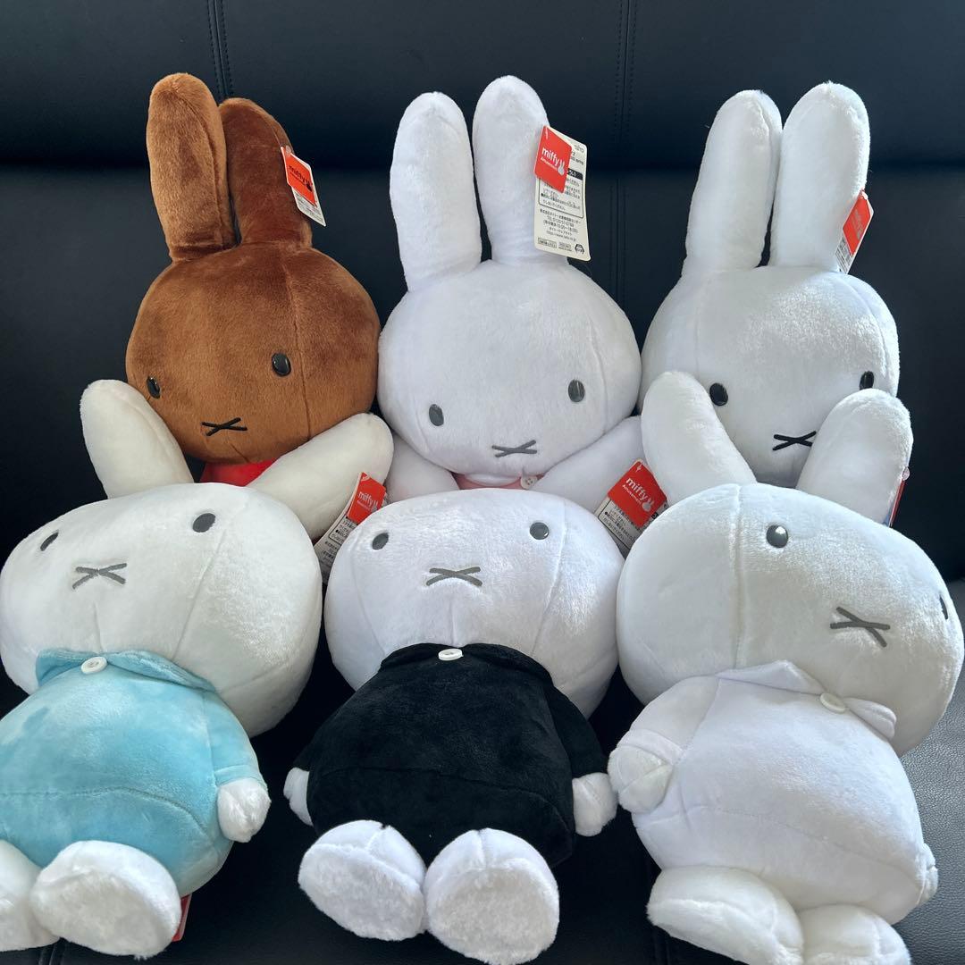 ミッフィー 特大サイズ　MOREぬいぐるみ　6点セット