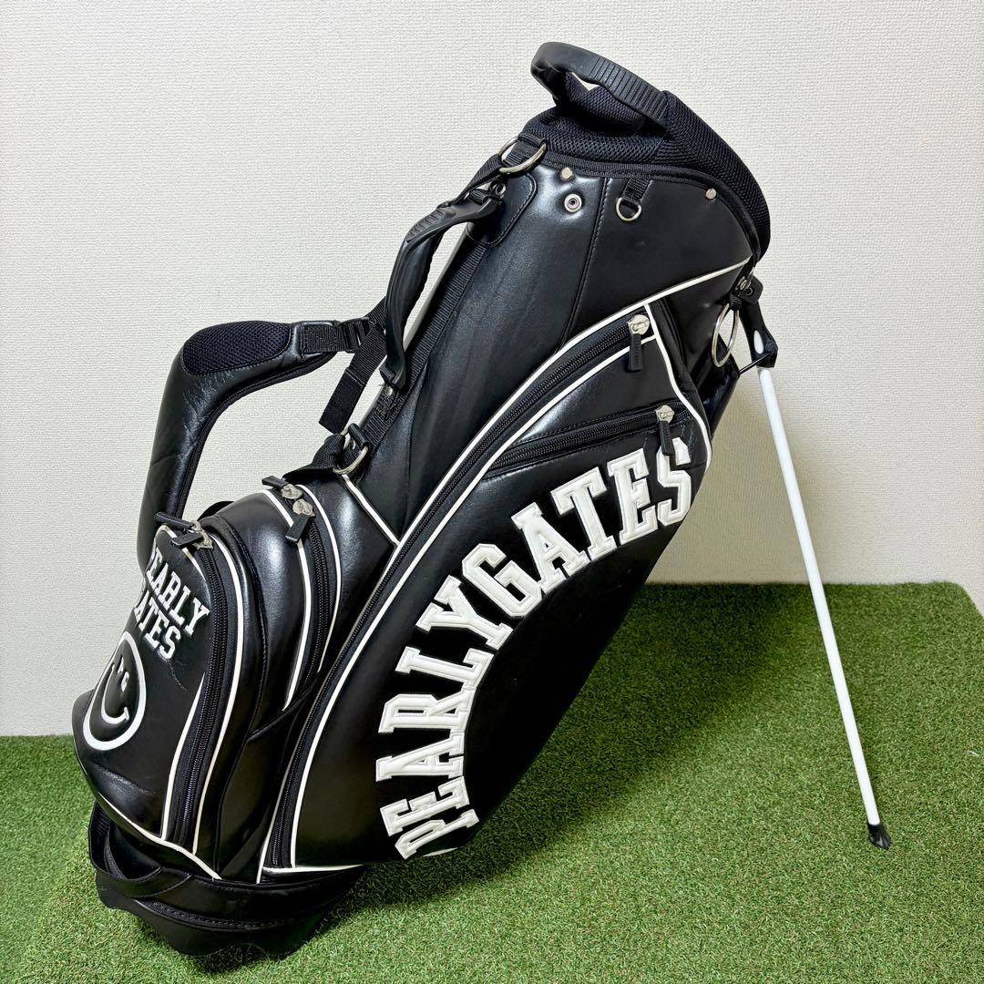 大人気｜パーリーゲイツ　キャディバッグ　スタンド式　黒　ブラック